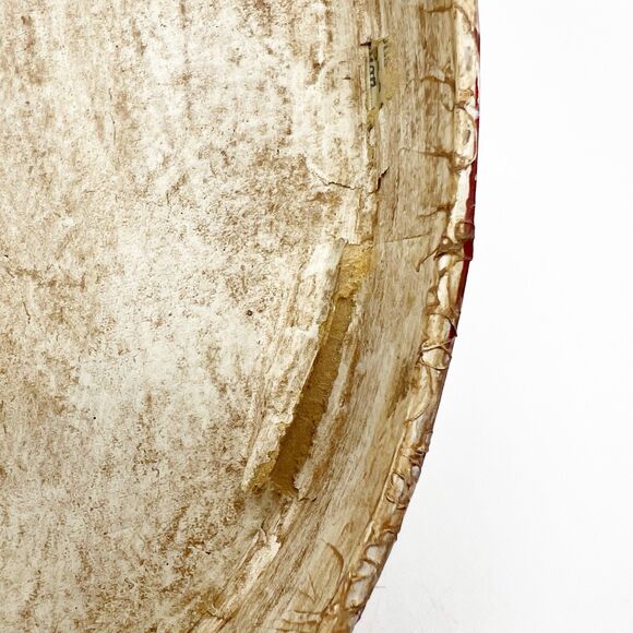 Kurt Adler Santa Claus Papier Mache Box Storage Decorative Oval Vintage 3D *READ - Picture 8 of 13